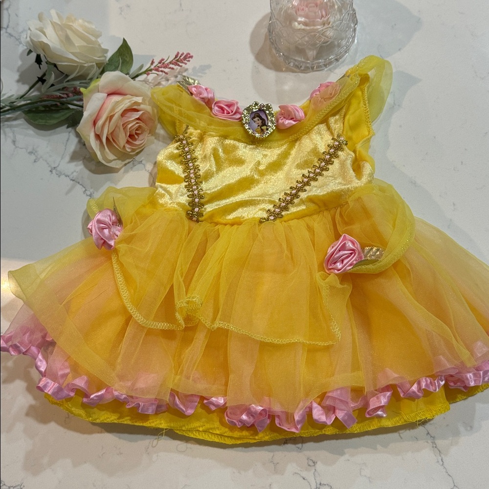 Disney baby Princess Belle Dress  disney princess dress gold belle costume